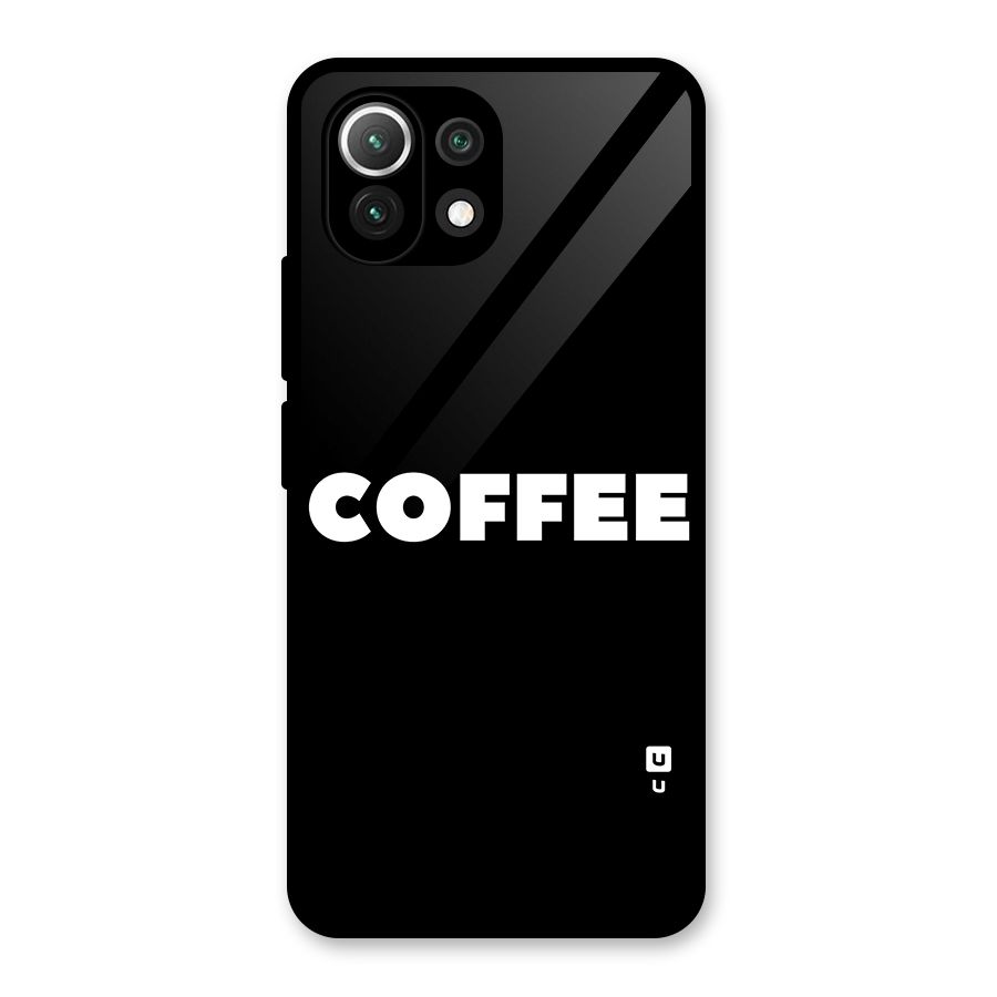 Simple Coffee Glass Back Case for Mi 11 Lite NE 5G
