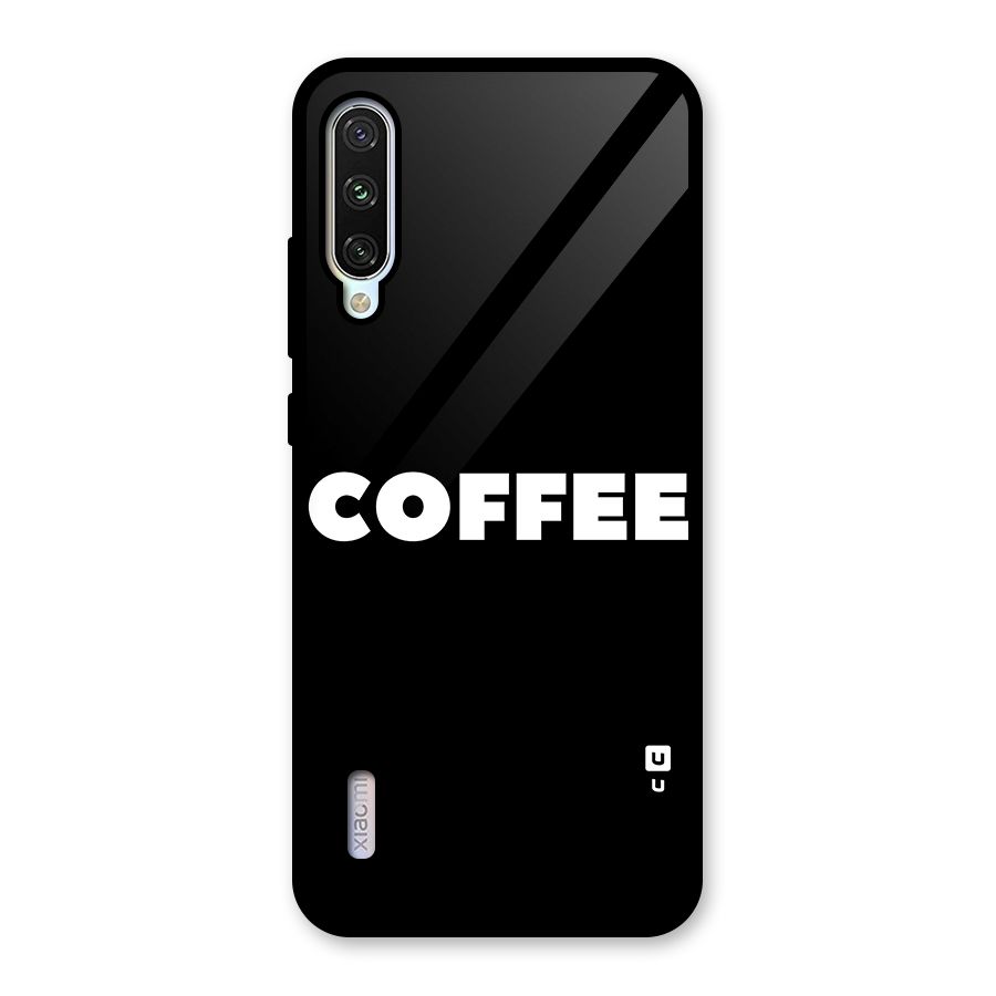 Simple Coffee Glass Back Case for Mi A3