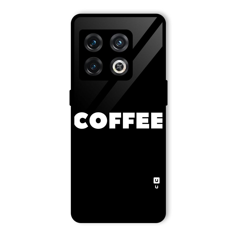 Simple Coffee Glass Back Case for OnePlus 10 Pro 5G