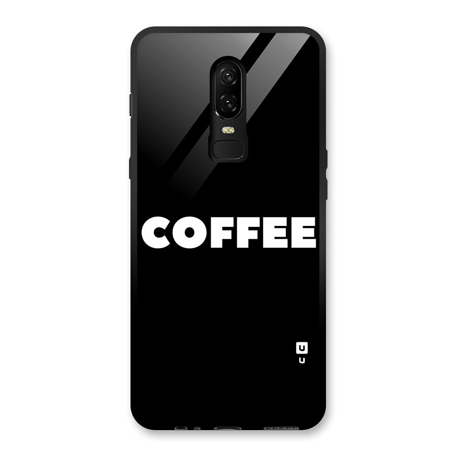 Simple Coffee Glass Back Case for OnePlus 6