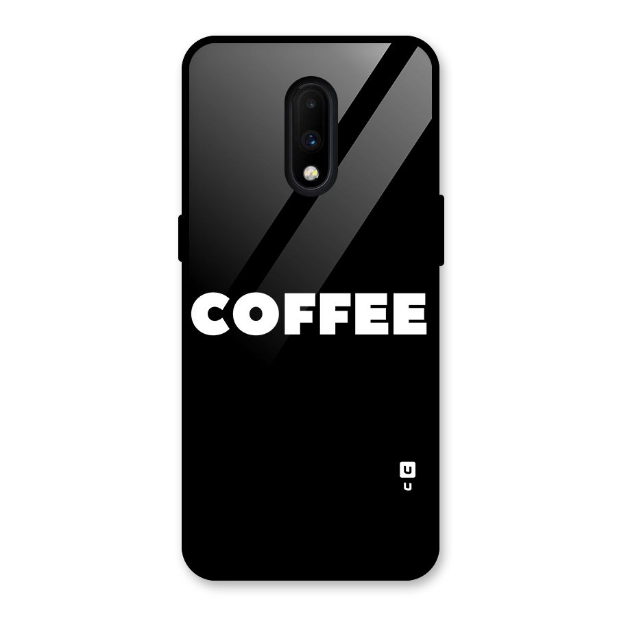 Simple Coffee Glass Back Case for OnePlus 7