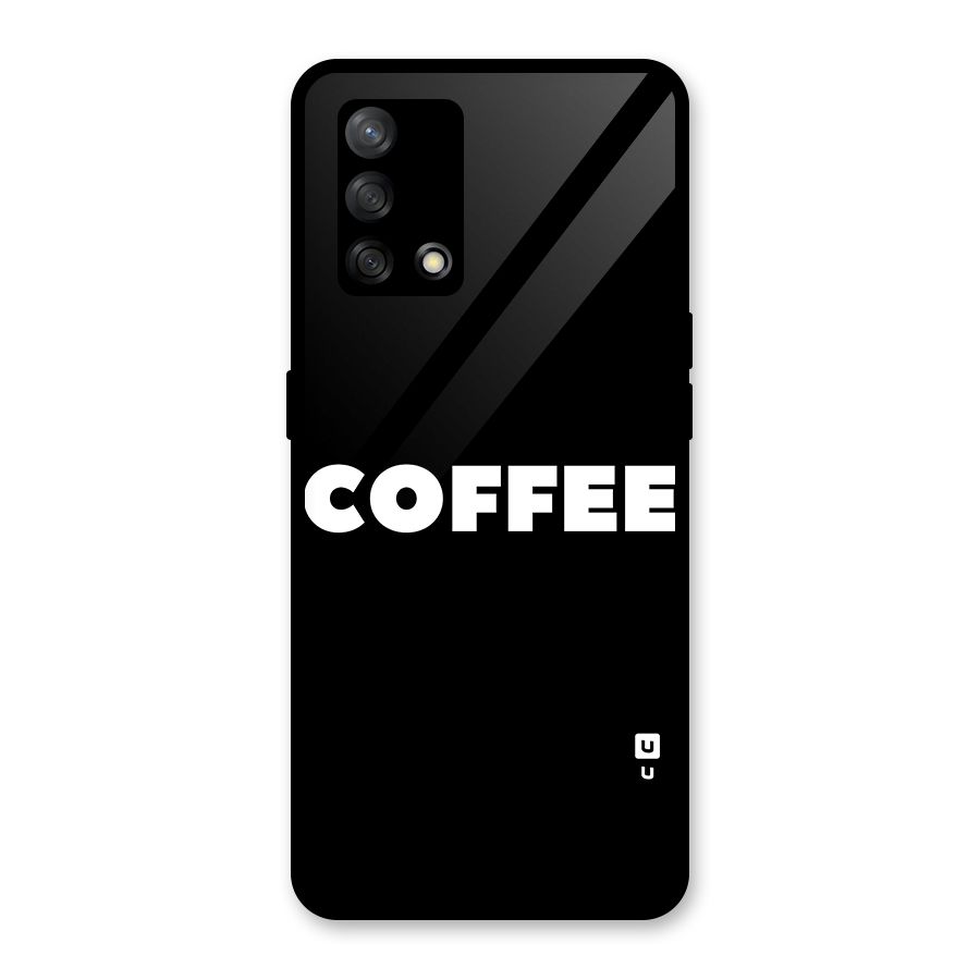 Simple Coffee Glass Back Case for Oppo F19