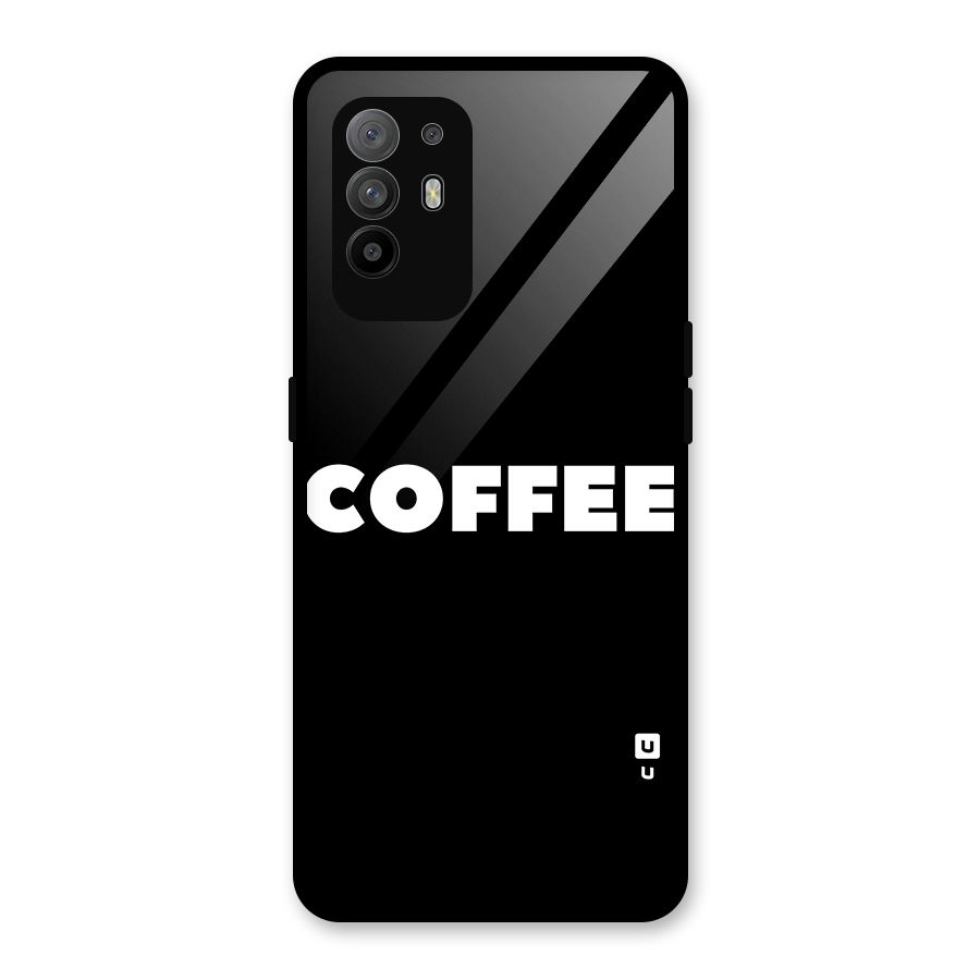 Simple Coffee Glass Back Case for Oppo F19 Pro Plus 5G
