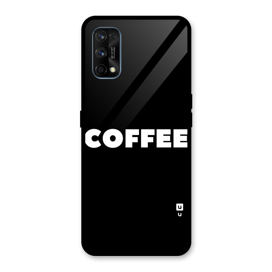 Simple Coffee Glass Back Case for Realme 7 Pro