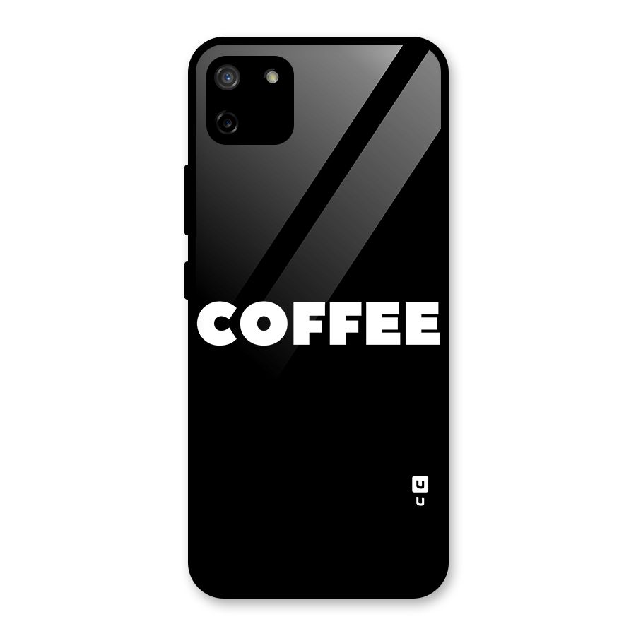 Simple Coffee Glass Back Case for Realme C11