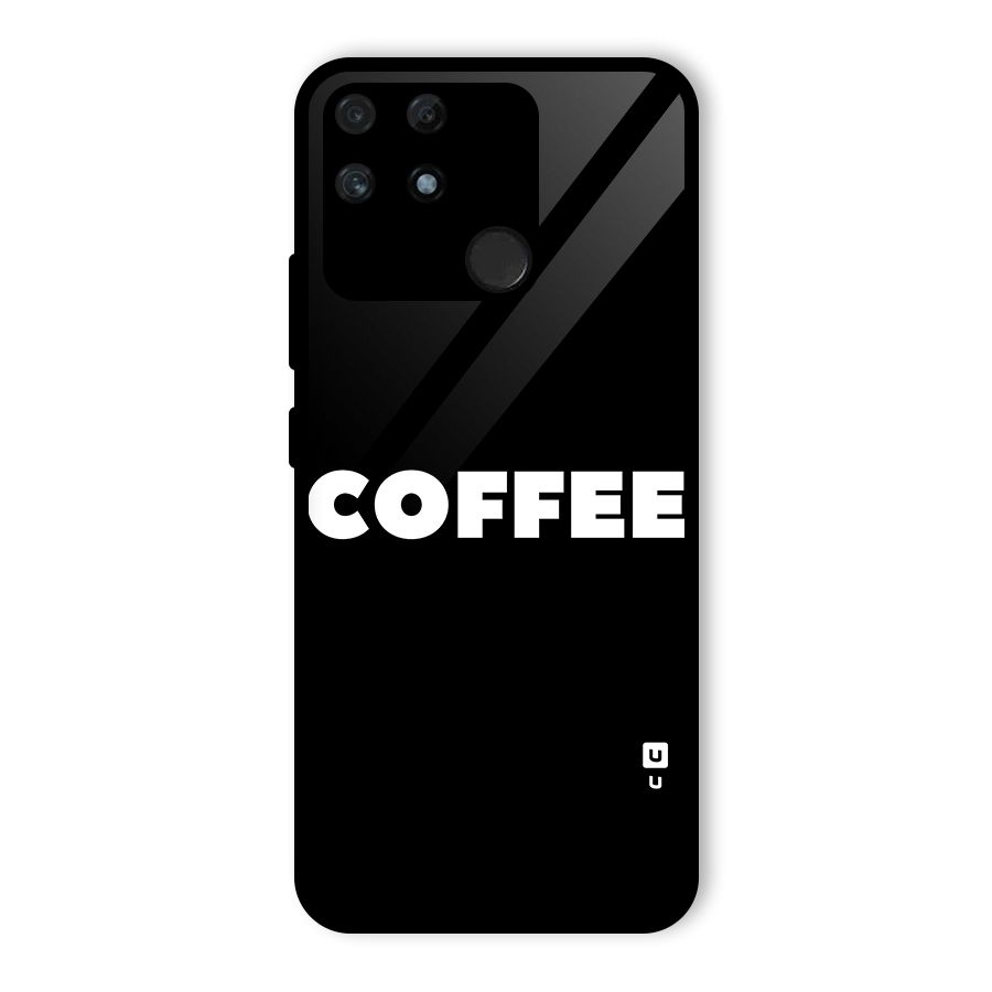 Simple Coffee Glass Back Case for Realme Narzo 50A