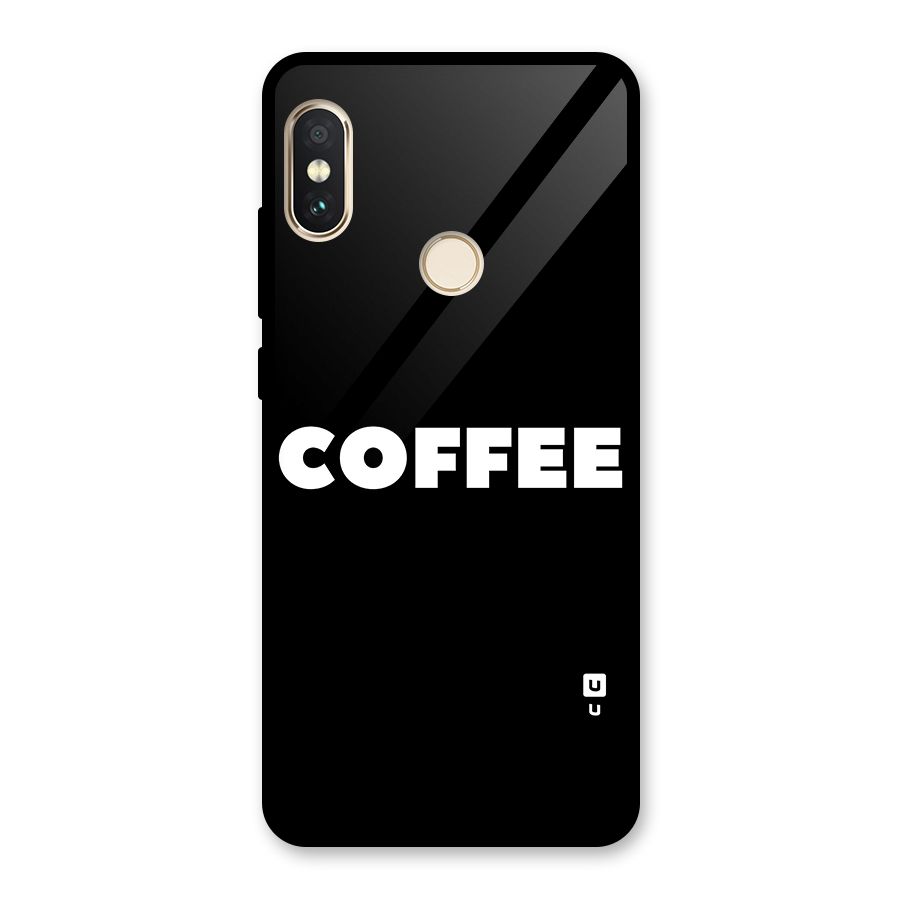 Simple Coffee Glass Back Case for Redmi Note 5 Pro
