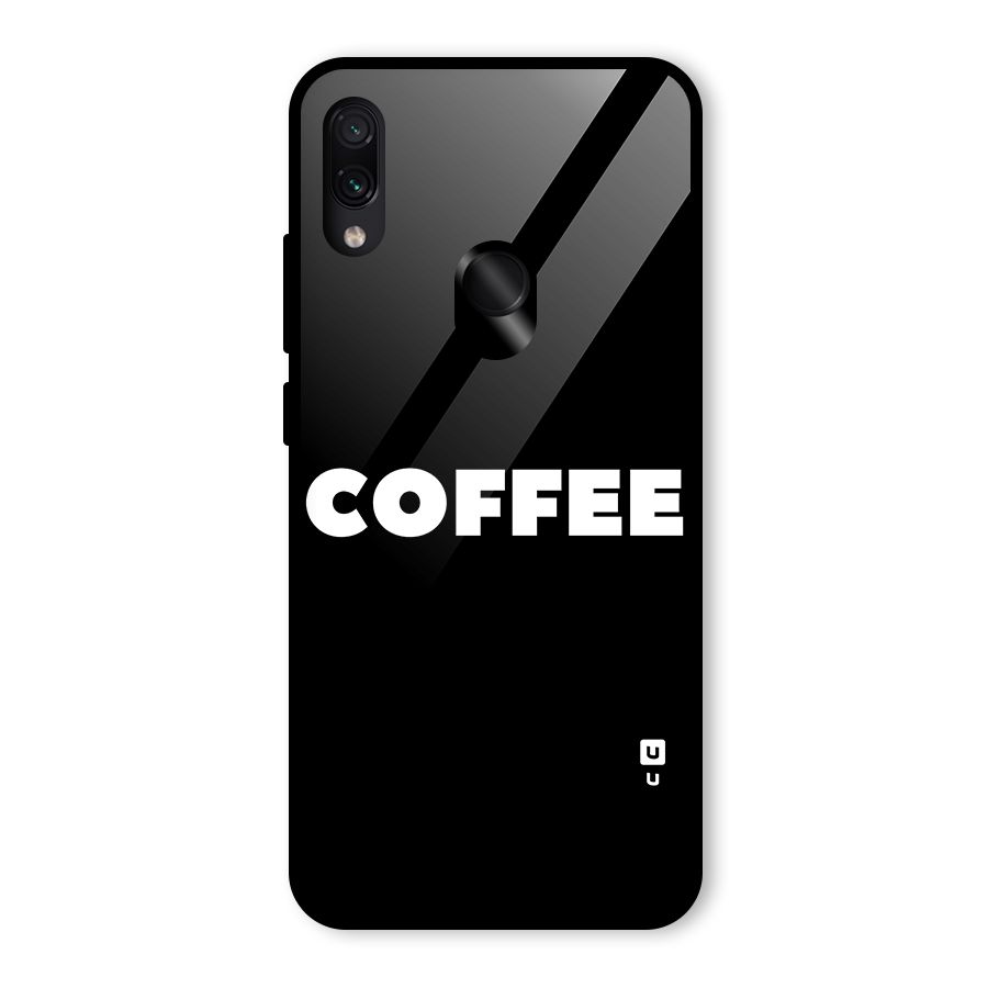 Simple Coffee Glass Back Case for Redmi Note 7 Pro