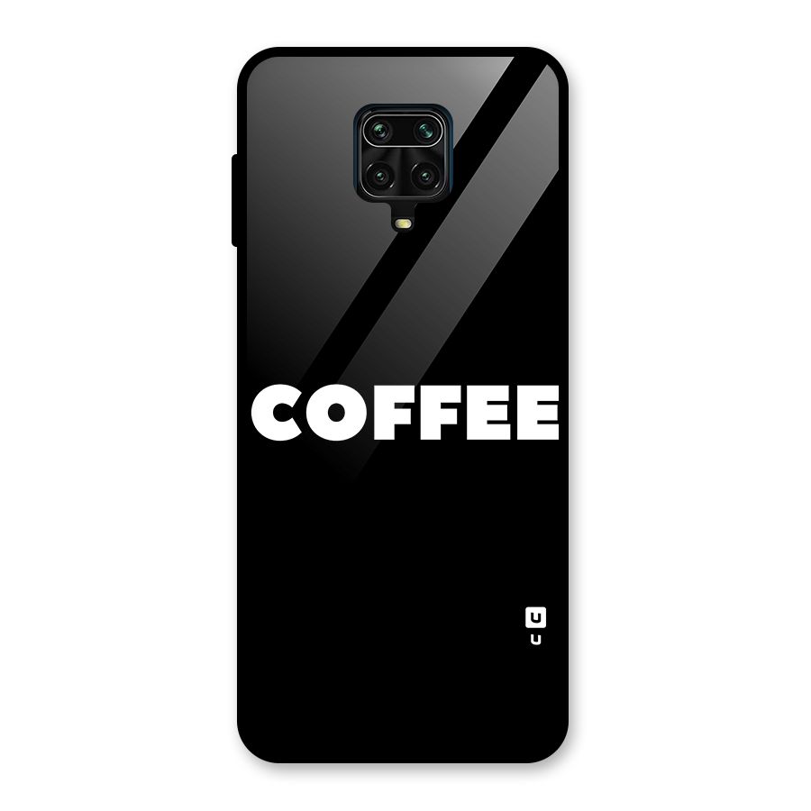 Simple Coffee Glass Back Case for Redmi Note 9 Pro