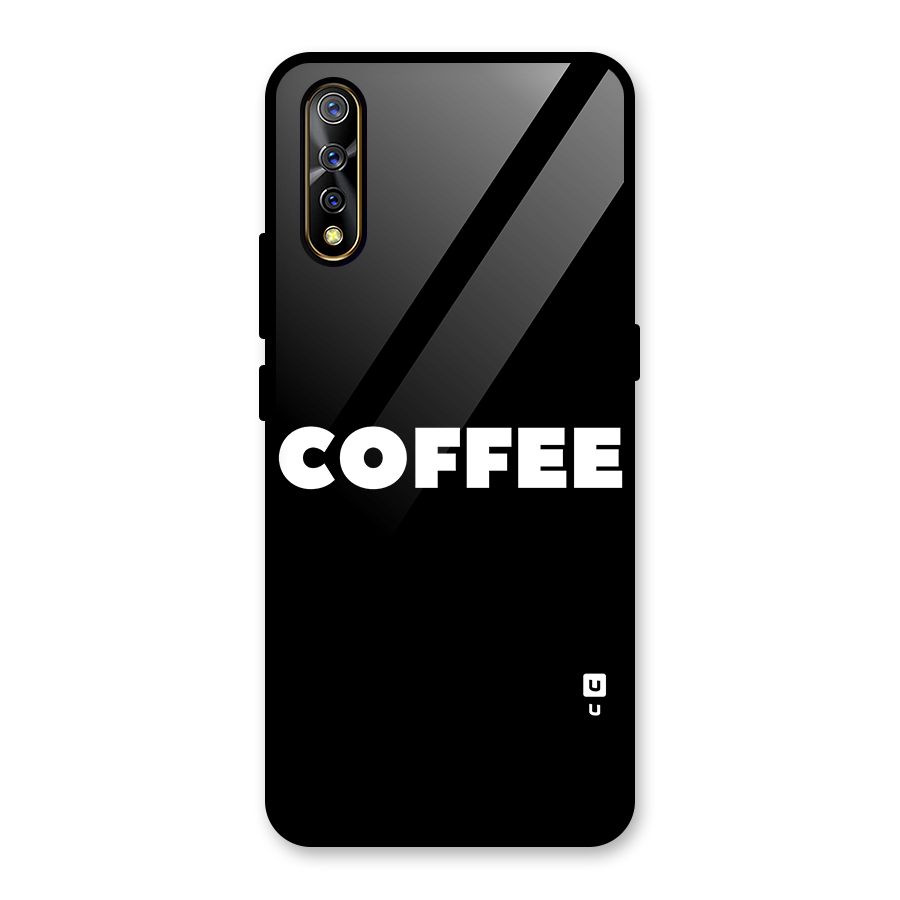 Simple Coffee Glass Back Case for Vivo S1