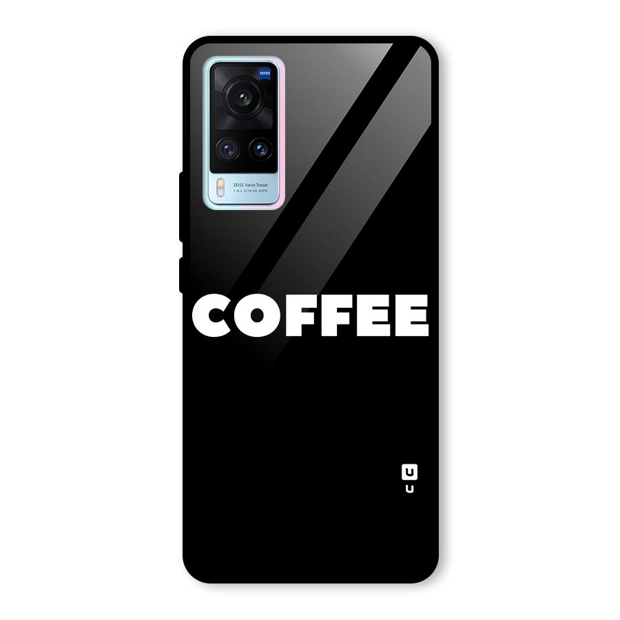 Simple Coffee Glass Back Case for Vivo X60