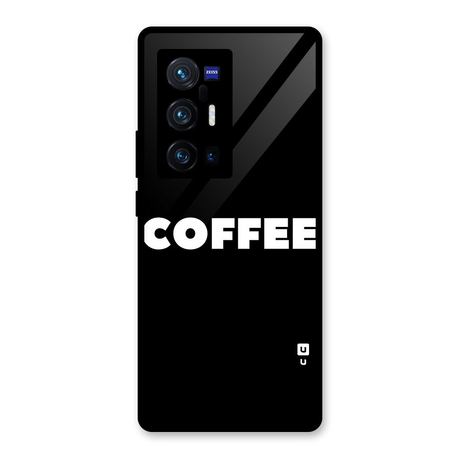 Simple Coffee Glass Back Case for Vivo X70 Pro Plus