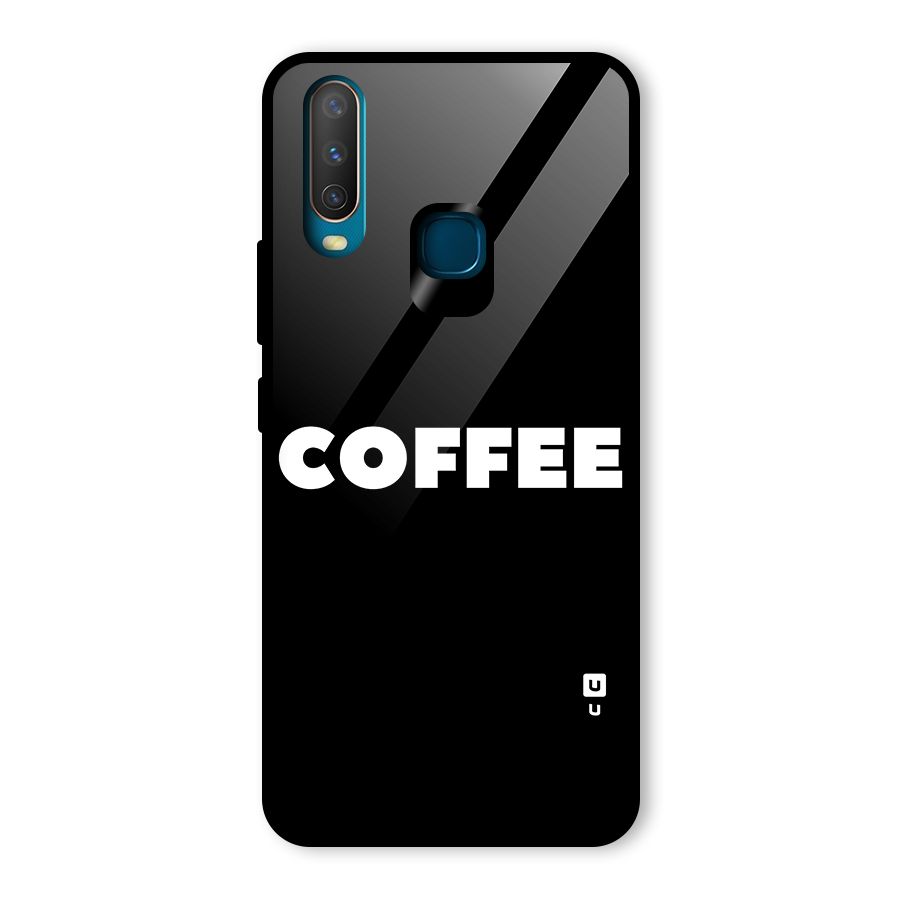 Simple Coffee Glass Back Case for Vivo Y15