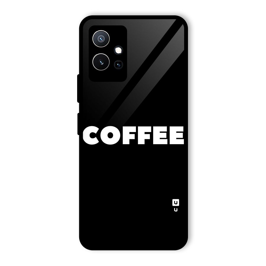 Simple Coffee Glass Back Case for Vivo Y75 5G
