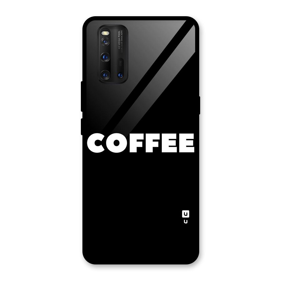 Simple Coffee Glass Back Case for Vivo iQOO 3
