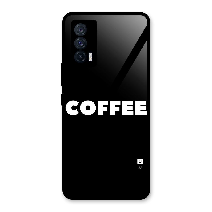 Simple Coffee Glass Back Case for Vivo iQOO 7 5G