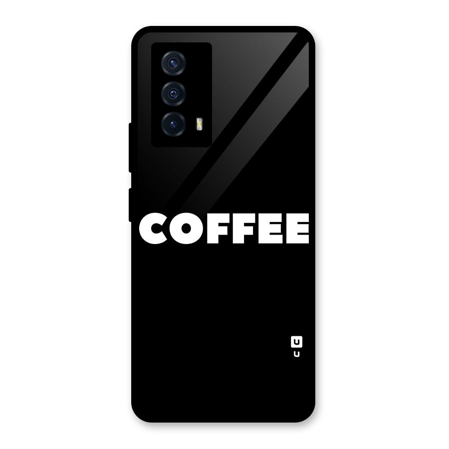 Simple Coffee Glass Back Case for Vivo iQOO Z5