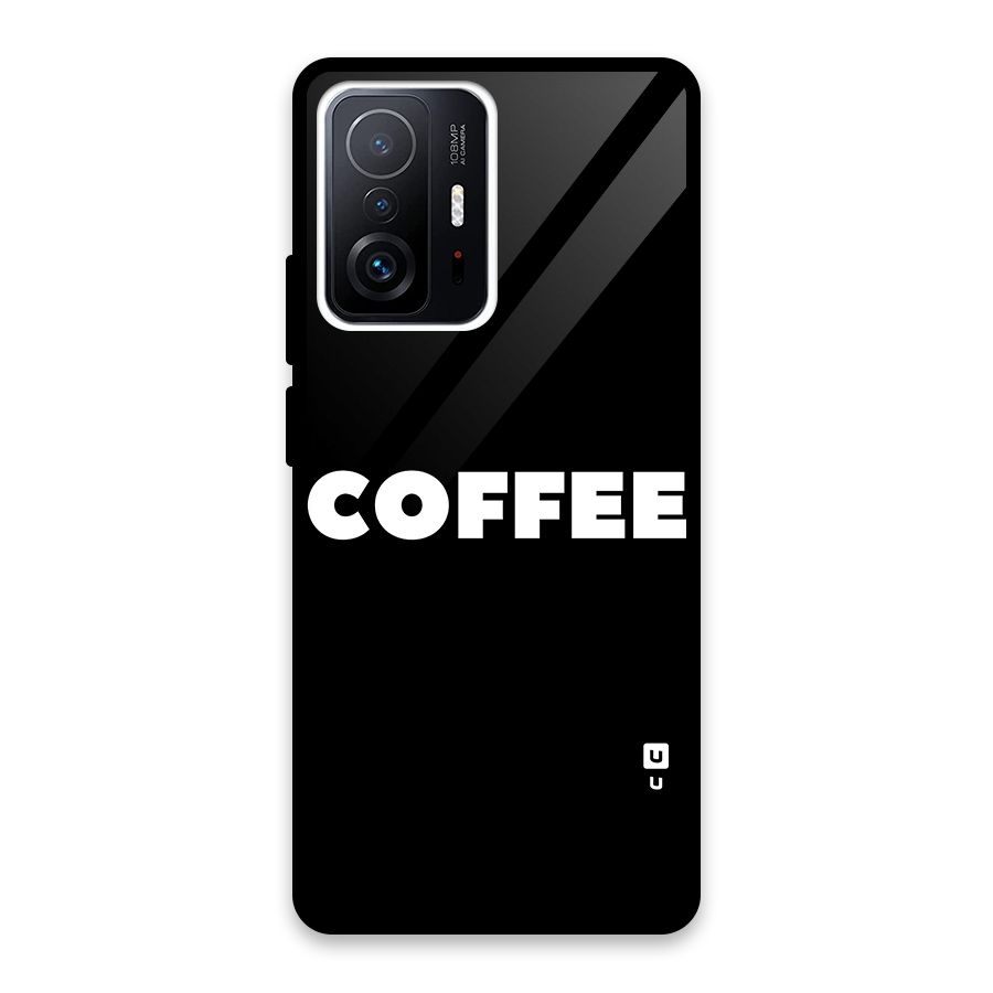 Simple Coffee Glass Back Case for Xiaomi 11T Pro