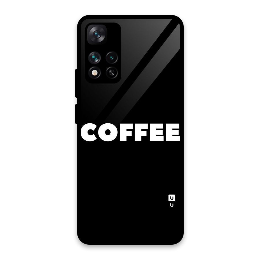 Simple Coffee Glass Back Case for Xiaomi 11i HyperCharge 5G