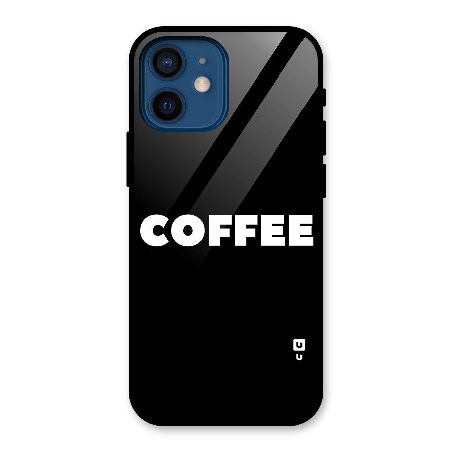 Simple Coffee Glass Back Case for iPhone 12 Mini