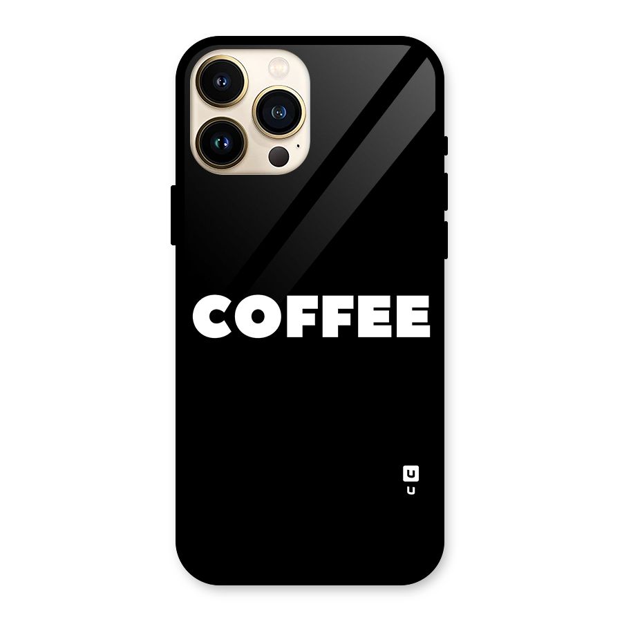 Simple Coffee Glass Back Case for iPhone 13 Pro Max