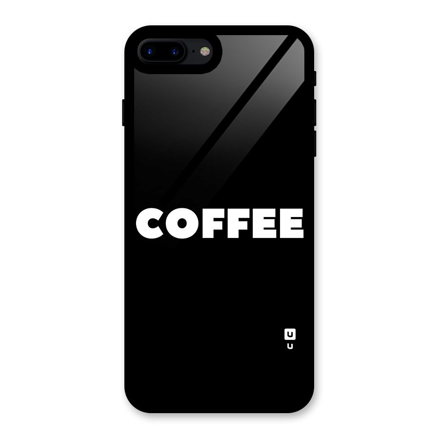 Simple Coffee Glass Back Case for iPhone 8 Plus