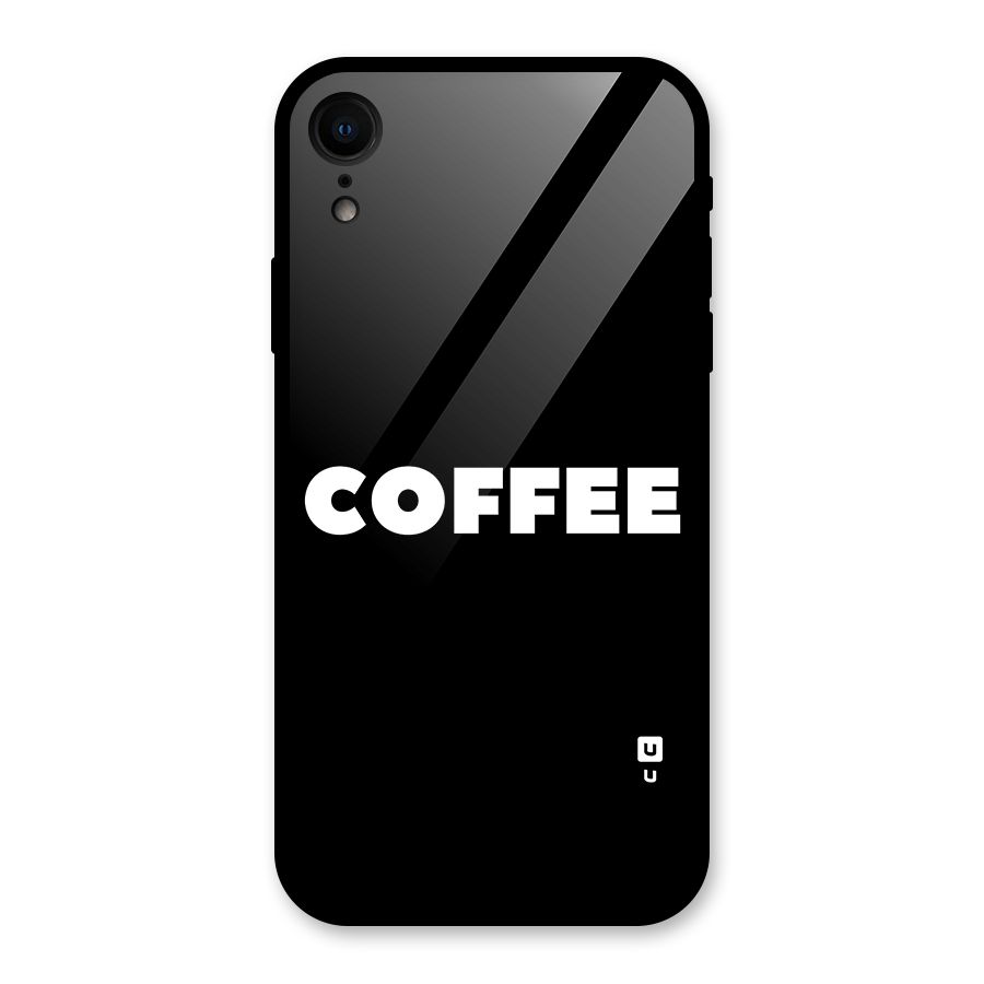 Simple Coffee Glass Back Case for iPhone XR