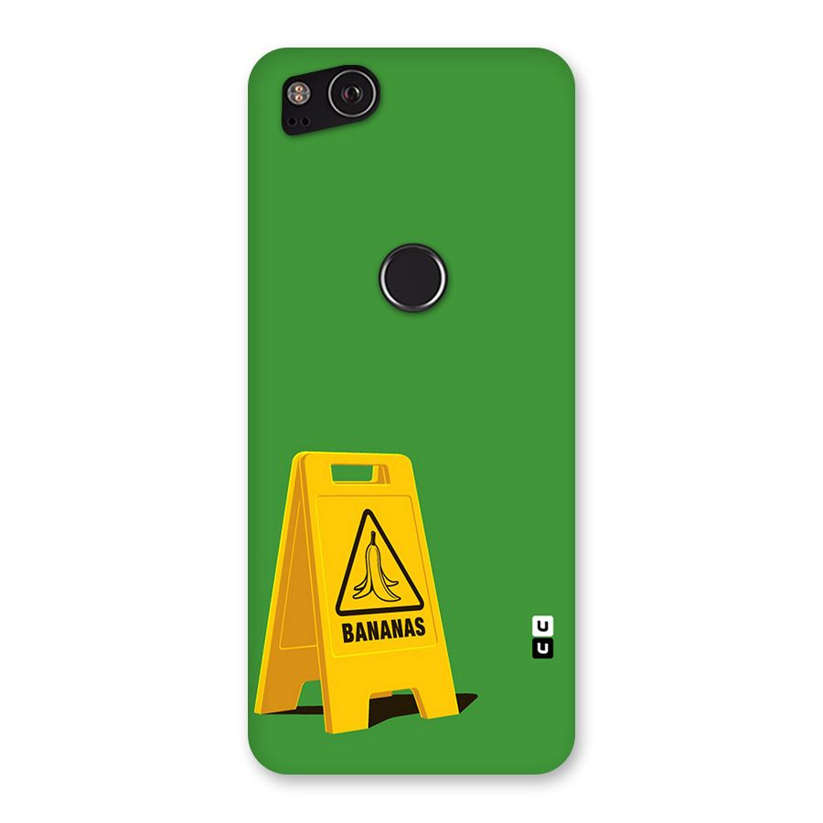 Simple Minimalist Bananas Back Case for Google Pixel 2