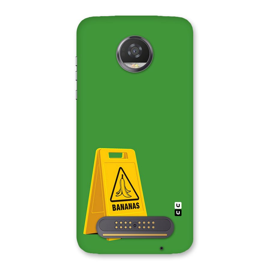 Simple Minimalist Bananas Back Case for Moto Z2 Play