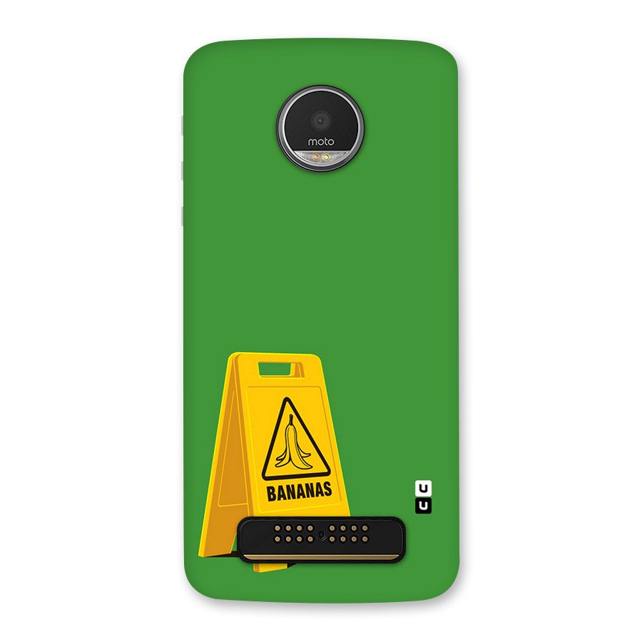 Simple Minimalist Bananas Back Case for Moto Z Play