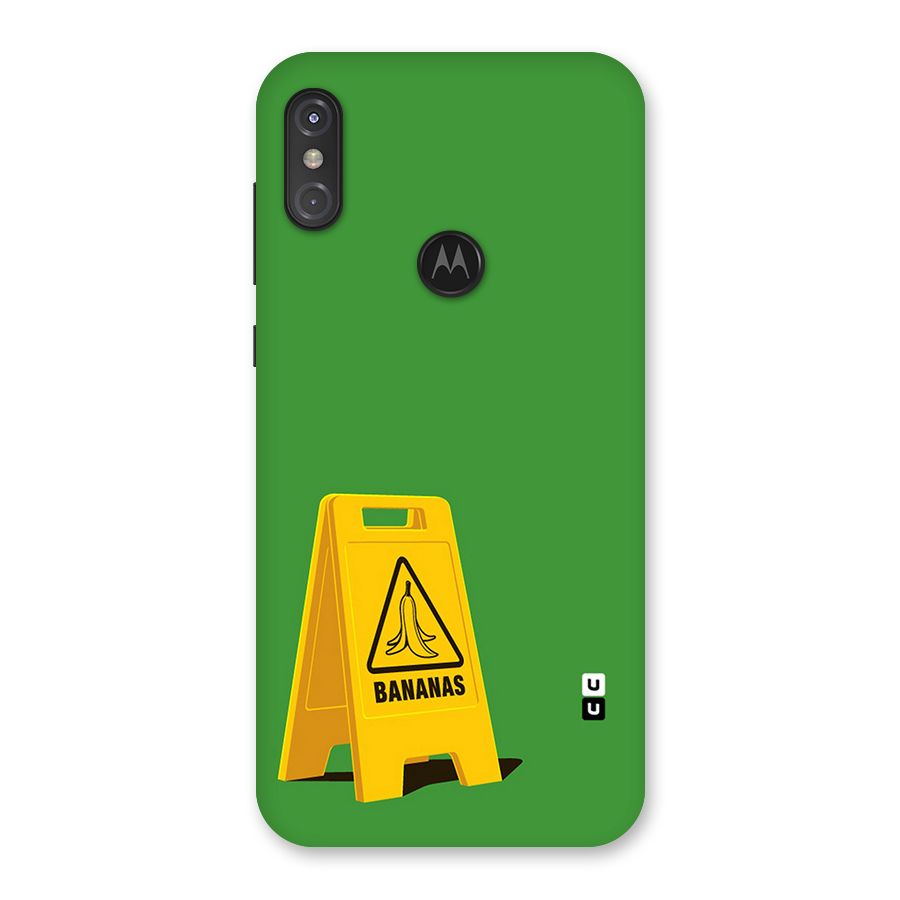 Simple Minimalist Bananas Back Case for Motorola One Power