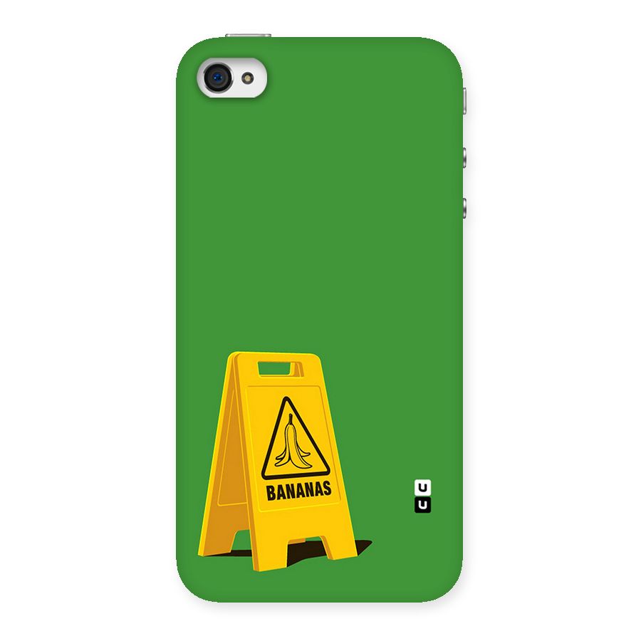 Simple Minimalist Bananas Back Case for iPhone 4 4s