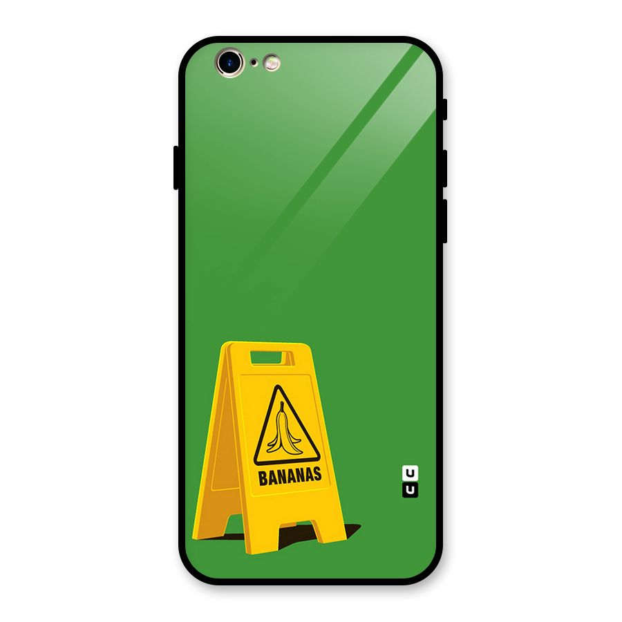 Simple Minimalist Bananas Glass Back Case for iPhone 6 6S