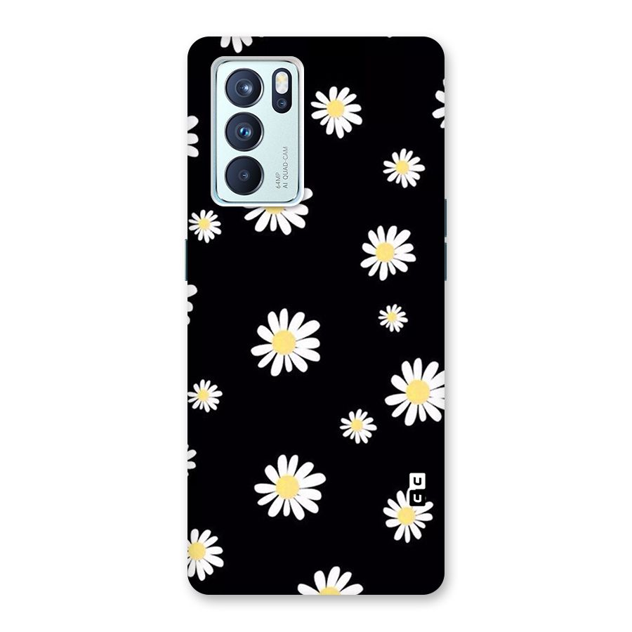 Simple Sunflowers Pattern Glass Back Case for Oppo Reno6 Pro 5G