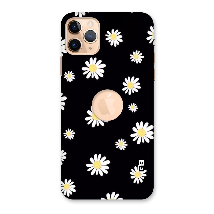 Simple Sunflowers Pattern Back Case for iPhone 11 Pro Max Logo Cut