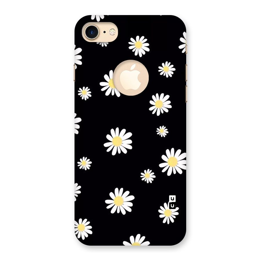Simple Sunflowers Pattern Back Case for iPhone 7 Logo Cut