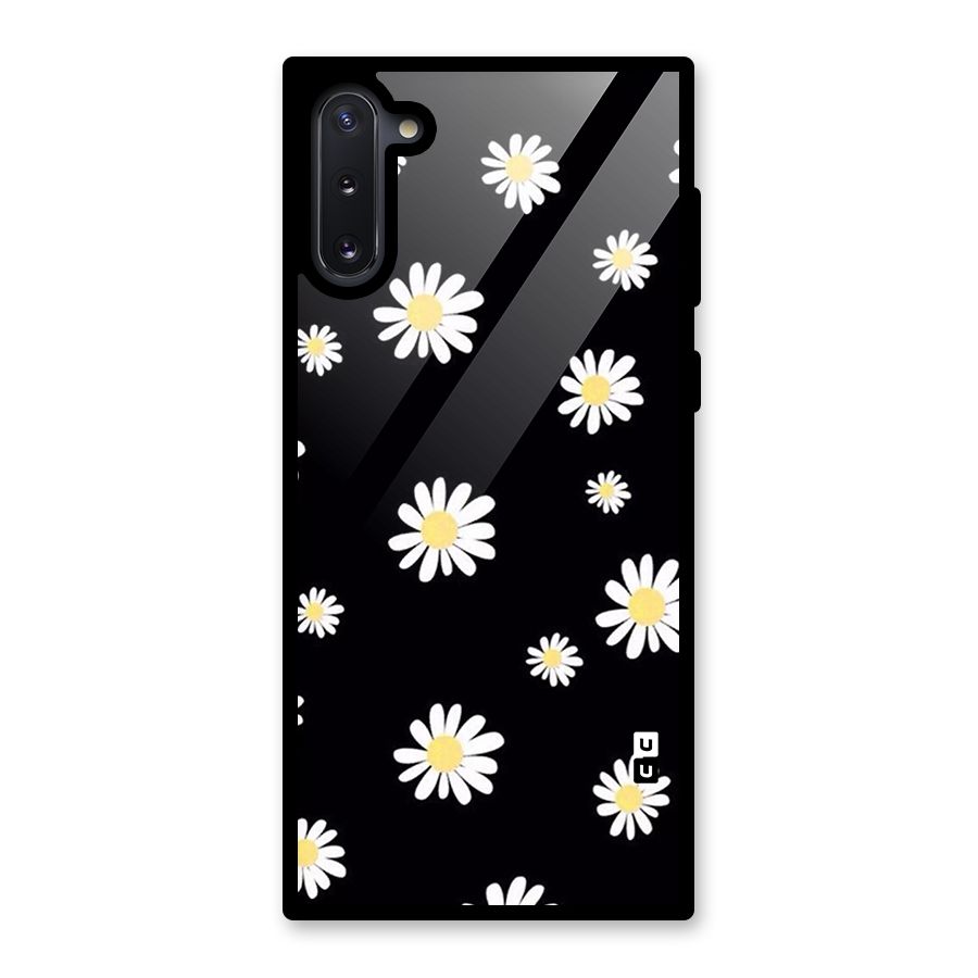 Simple Sunflowers Pattern Glass Back Case for Galaxy Note 10