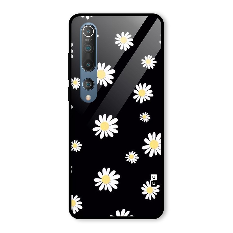 Simple Sunflowers Pattern Glass Back Case for Mi 10