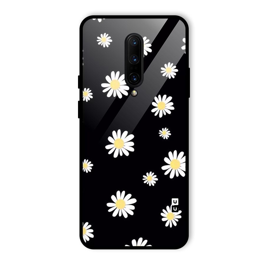 Simple Sunflowers Pattern Glass Back Case for OnePlus 7 Pro