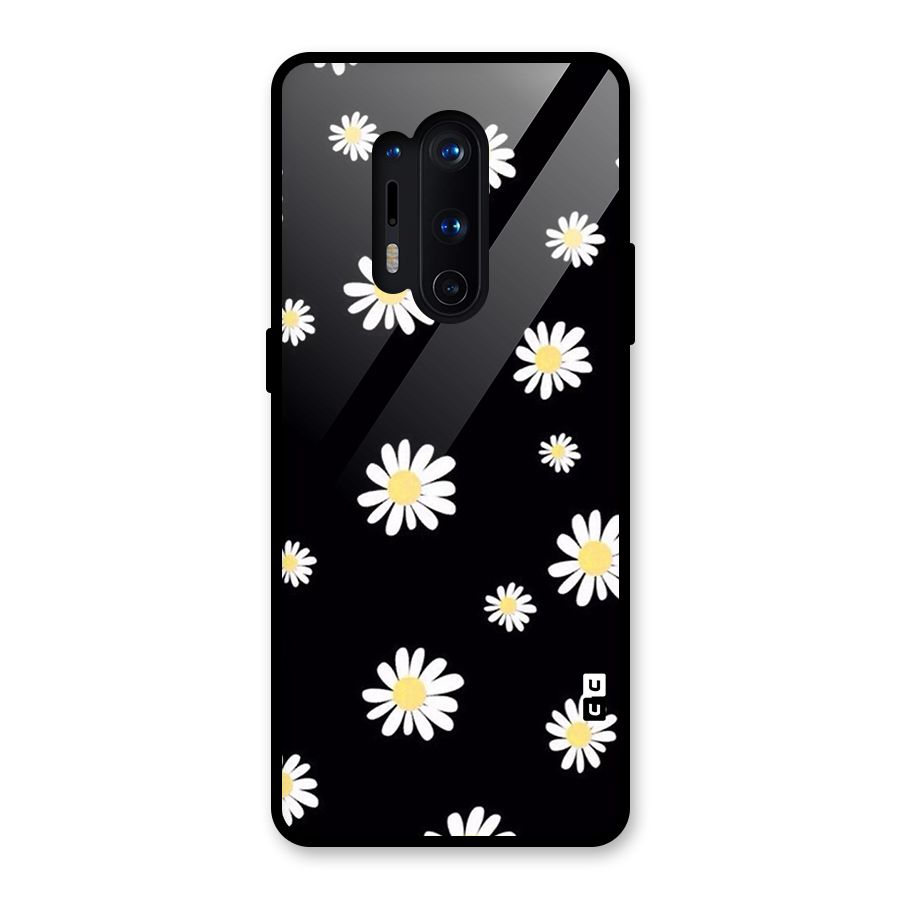 Simple Sunflowers Pattern Glass Back Case for OnePlus 8 Pro