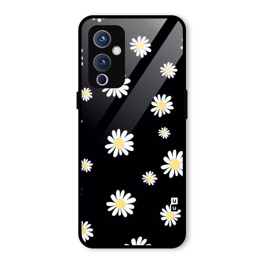 Simple Sunflowers Pattern Glass Back Case for OnePlus 9