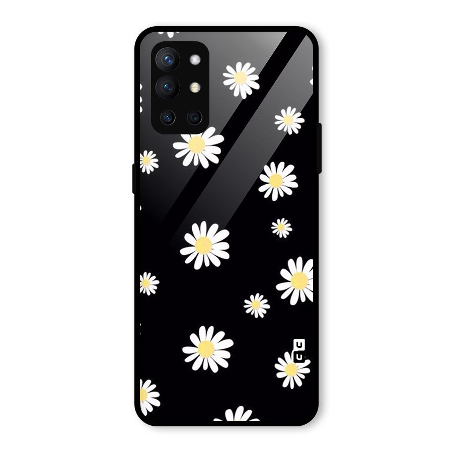 Simple Sunflowers Pattern Glass Back Case for OnePlus 9R