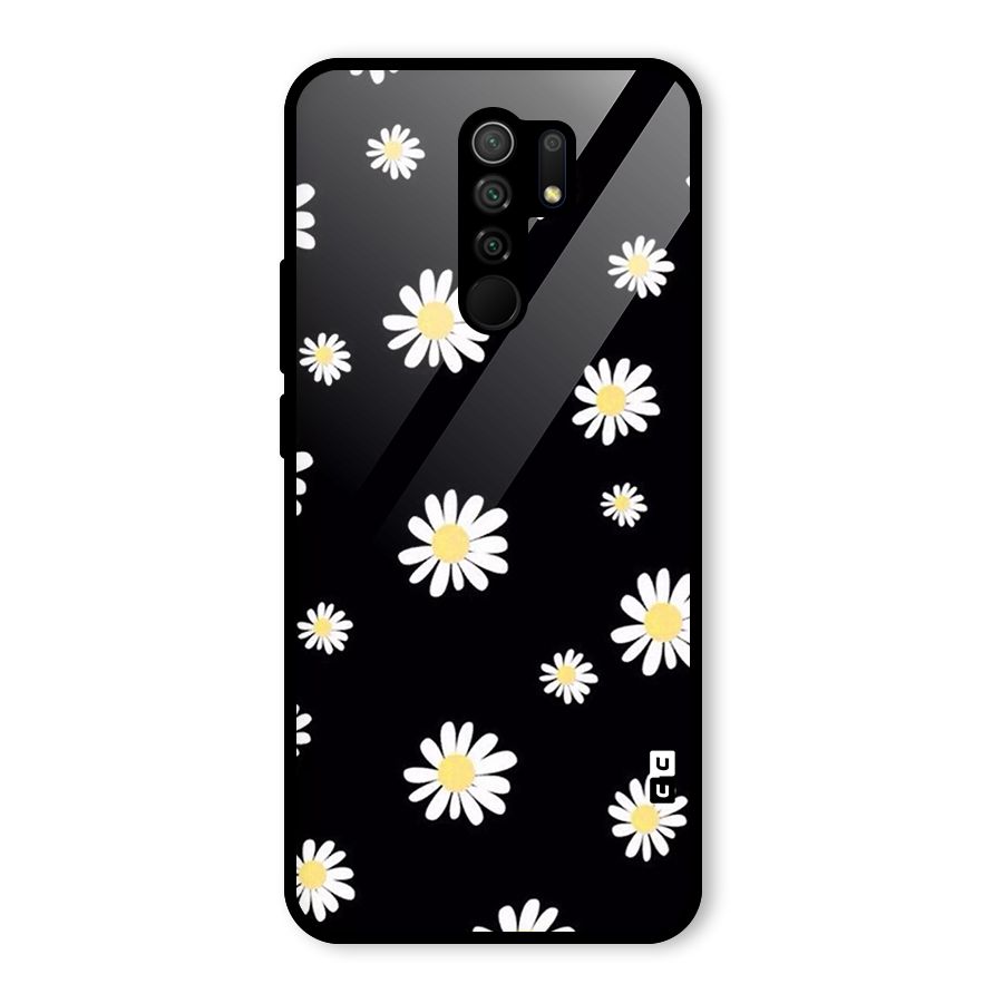 Simple Sunflowers Pattern Glass Back Case for Poco M2