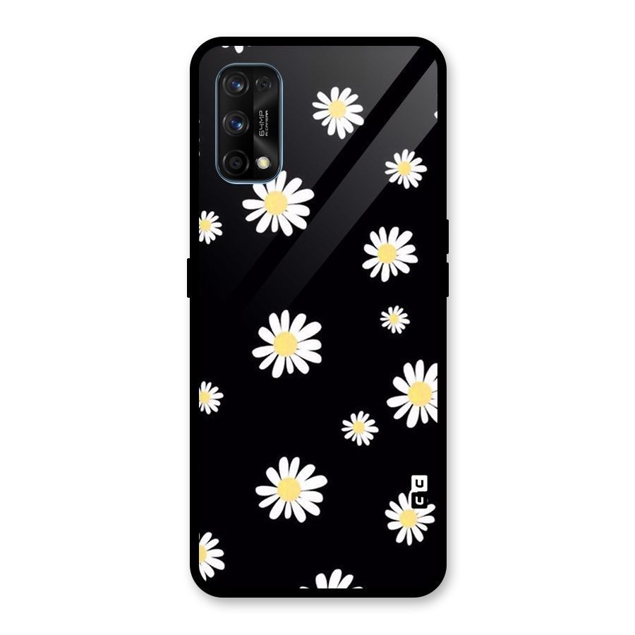 Simple Sunflowers Pattern Glass Back Case for Realme 7 Pro