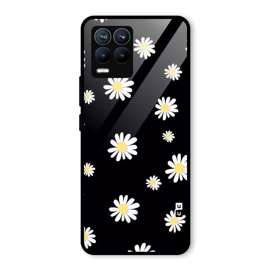 Simple Sunflowers Pattern Glass Back Case for Realme 8
