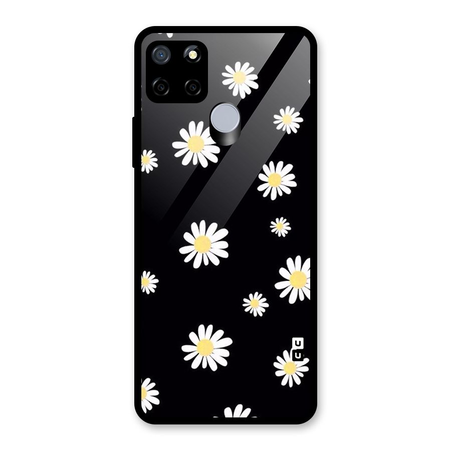 Simple Sunflowers Pattern Glass Back Case for Realme C12