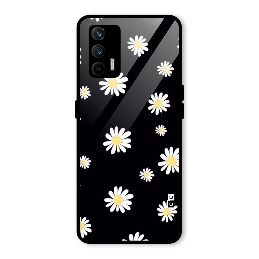 Simple Sunflowers Pattern Glass Back Case for Realme GT 5G