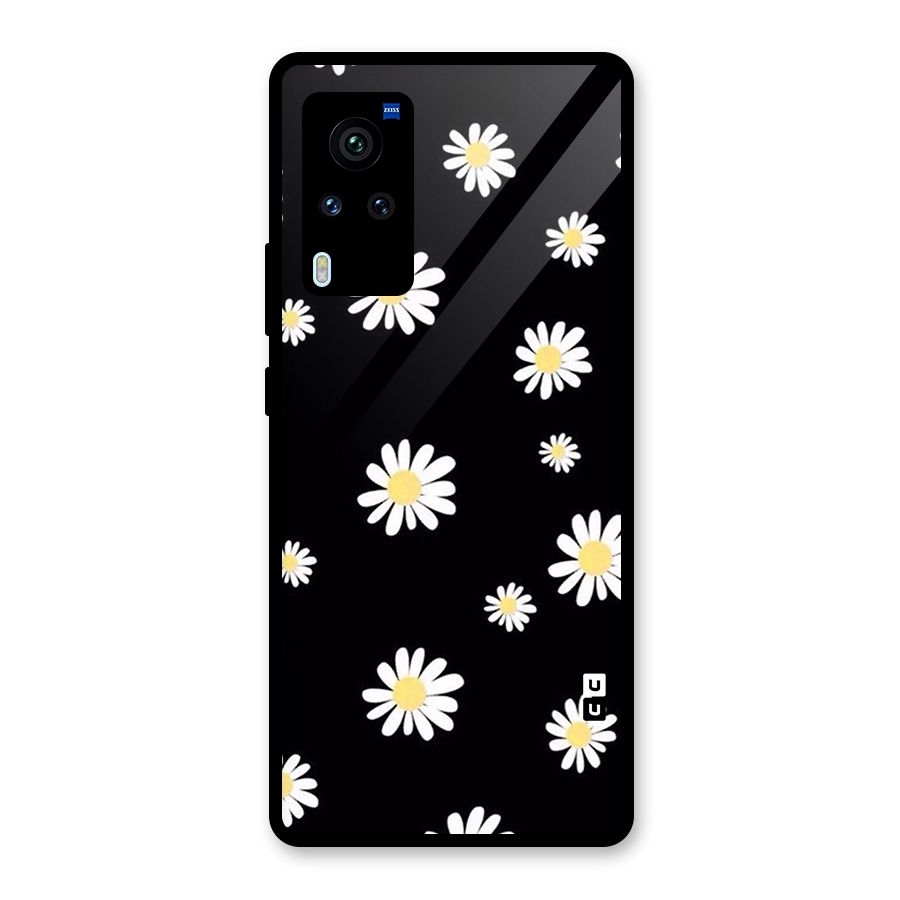 Simple Sunflowers Pattern Glass Back Case for Vivo X60 Pro