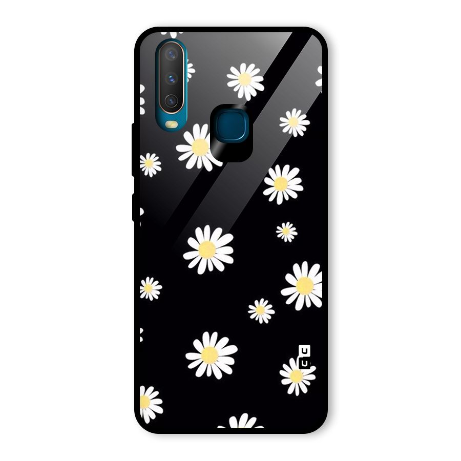 Simple Sunflowers Pattern Glass Back Case for Vivo Y15