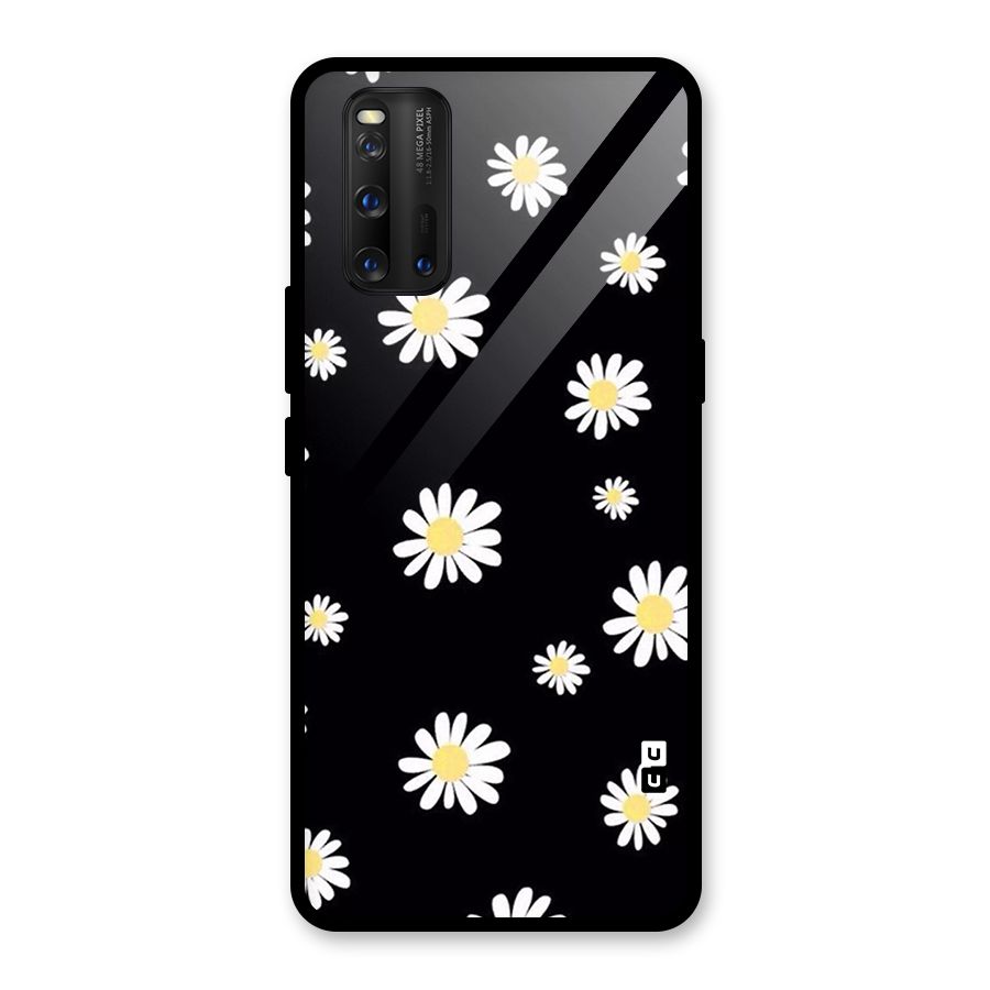 Simple Sunflowers Pattern Glass Back Case for Vivo iQOO 3
